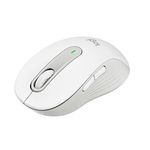 Logitech Signature M650 Wireless Mouse - For Small to Medium Sized Hands, 2-Year Battery, Silent Clicks, Customizable Side Buttons, Bluetooth, for PC/Mac/Multi-Device/Chromebook - Off White