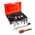 Bahco 2058/S26 Ratchet Socket Bit Set, 26 Pieces