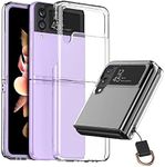 Araree NUKIN Clear AR21947GZFP3 Galaxy Z Flip 3 5G Case, Samsung Official Certified, Shockproof, Scratch Resistant, Tarnish Resistant, Hard Case, Camera Protection Design, Galaxy