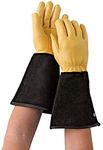 Gold Leaf TOUGH TOUCH Deluxe Deerskin Leather RHS Thorn Resistant Gardening Gloves - Ladies Size - Great Gift