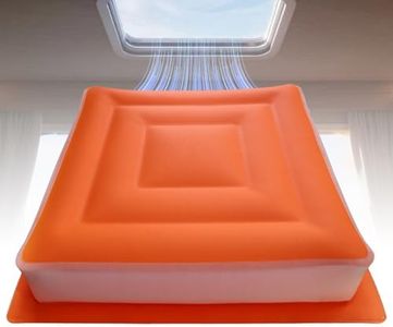 Inflatable Seat Cushion 14", Ultralight Camping Sit Pad, Portable Air Cushion for Stadium, Hiking, Hunting, RV Insulation Pad, Office Chair, Pressure Relief, Waterproof Compact Travel Pillow - Orange
