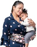 BuTT BaBy Carrier Honeycomb With Hip Seat, In-Built Mini Diaper Bag With 5 Storage Pockets, Waist Belt Carrier For Toddler 3 To 36 Months Or Upto 18 Kgs Weight, Baby Side Hip Carrier