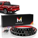 Mega Racer LED Tailgate Light Bar 48 Inch - 5 Functions for Trucks, Brake Light/Running Light/Turn Signal/Reverse Light/Double Flash, 72 Pieces 2935 SMD Premium LED Diodes, IP67 Waterproof Rating