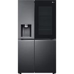 LG 635 Litre Side-By-Side American Fridge Freezer - Matte Black