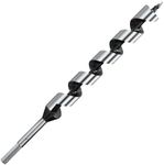 NICAVKIT 1 Inch x 12 Inch Long Auger Drill Bit for Wood, Hex Shank Ship Auger Drill Bit for Soft and Hard Wood, Plastic, Drywall and Composite Materials