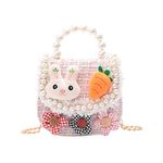 Little Girls Handbag Girls Shoulder Bag Messenger Bag Portable Mini Flip Bag Wallet Bag Suitable for Girls Age 2-7 (B-Pink)