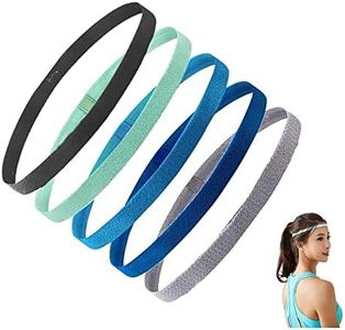 RY-EARL Fascia sportiva elastica antiscivolo in 5 pezzi unisex, ideale per sport, calcio, tennis, jogging, yoga, ciclismo, fitness e molte altre attività