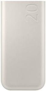 Samsung 20000mAh 45W Battery Pack with Three Type C Ports, Beige