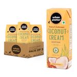 Urban Platter Unsweetened Coconut Cream, 250ml [Pack of 3, 23% Fat, Additive-Free, Made in India, 100% Pure & Thick, Clean Label]