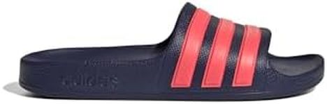 adidas Girls’ Adilette Aqua K Sneaker, Dark Blue Turbo Dark Blue, 13.5 US