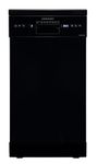 Cookology CFSD4510BK 45cm Wide Freestanding Slimline Undercounter Dishwasher, 6 Programme Settings with Eco Mode, 10 Place Settings - in Black