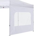 COOSHADE Instant Canopy SunWall 8x8 Canopy SideWall for Pop up Canopy Tent, 1 Pack Sidewall with Mesh Window Only, White