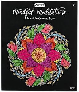 Crayola Mandala Coloring Book for Adults, 40 Pages, Stress Relieving, Gifts for Kids & Adults