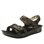 Alegria Womens Vienna Leather Sandal, Golden Hour, 14