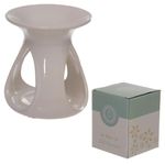 Puckator Eden White Tear Drop Ceramic Oil & Wax Melt Burner