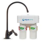 Aquasana 2-Stage Under Sink Water Filter System with Oil-Rubbed Bronze Faucet