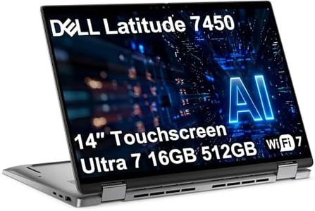 Dell Latitude 7450 7000, 2-in-1 Business AI Laptop (14" FHD+ Touch, Intel Ultra 7 165U (> i7-1365U), 16GB DDR5, 512GB SSD) Thunderbolt 4, IR Webcam, Fingerprint, Win 11 Pro, Prev-Gen Dell Pro 14 Plus