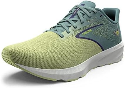 Brooks Women s Launch 10 Neutral Running Shoe - Lime/Mineral Blue/Wisteria - 8.5 Medium