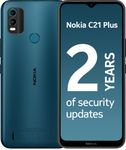 Nokia C21 Plus Smartphone with 6.5" HD+ Display, Toughened Glass, 2-Day Battery Life, 13MP Dual-Camera with HDR, Panorama & Beautification, Clean OS, 2 Years Security Updates, Dual-Sim - Cyan