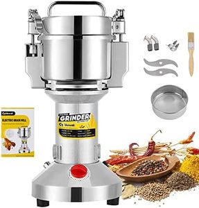 CGOLDENWALL Safety Upgraded Electric Grain Grinder Mill High-speed Dry Spice Herb Mill Grinding Machine with 2400W Commercial Motor Overload Protection CE 110V (700g Hand-held Type)