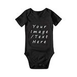 Custom Personalized Baby Bodysuit Personalized Photo Text, Personalized Baby Name Romper 0-3 Months