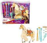 Spirit Untamed Miradero Festival Styling Chica Linda Horse (8-in/20.32-cm) with Long Mane and Tail & Hair Play Accessories, Great Gift for Ages 3 Years Old & Up