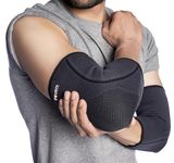 FOVERA Elbow Support Compression Sleeve for Tennis Elbow, Golfer's Elbow, Tendonitis Pain Relief | Ideal for Workout, Tennis, Volleyball, Cricket for Men & Women (Size - XL, 1 Pair)