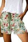 Floral Print Casual Shorts for Wome