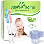 Easy@Home 40 Ovulation & 10 Pregnancy Test Strips Kit with Urine Cups: Accurate Ovulation Predictor Kits - Fertility Test | 40LH + 10HCG + 50 Urine Cups