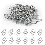 20mm U-Shaped Galvanised Staples, Chicken Wire Fencing Staple & Horseshoe Nail Set - Securely Attach Chicken Wire Netting Wire Mesh to Fences or Posts, 130 Pieces (150 Grams) in a Handy Plastic Case !