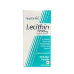 HealthAid Lecithin 1200mg - 50 Softgel Capsules | Natural Lecithin Supplement | Supports Cognitive Function & Digestive Support | Non-GMO