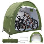 Prolee Bike Shed 6.6FT Waterproof 210D Oxford Fabric, Bike Storage with Window Design for Outdoor Storage, Bike Storage Tent for 2 Bikes, Outdoor Storage Waterproof