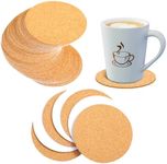 60Pack Self-Adhesive Cork Coasters 