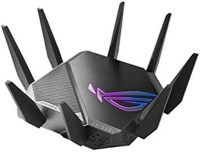 ASUS ROG Rapture GT-AXE11000 Tri-band WiFi 6E Extendable Gaming Router, 6GHz Band, 2.5G Port, Triple-level Game Acceleration, VPN Fusion, Subscription-free Network Security, AiMesh Compatible