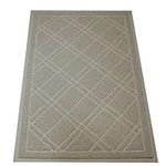 SlipToGrip Universal Door Mat – Plaid Design Size 35” x 23” – Anti Slip, Durable & Washable – Duraloop Mesh Entrance Outdoor & Indoor Welcome Mat – Dirt and Dust Absorber (Tuape)