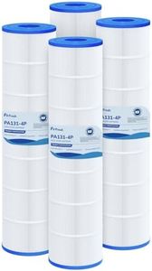 Fil-fresh C5030 Pool Filters Cartridge Compatible with Hayward SwimClear C5030, C5025, C5020, Replaces Hayward CX1280XRE, Pleatco PA131, Unicel C-7494, Filbur FC-1227, 4 x 131 sq.ft, 4-Pack