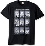 Despicable Me Men's Minion High School Yearbook Funny Graphic Tee, Black, Medium