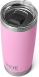YETI Rambler, Stainless Steel, Vacuum Insulated Tumbler with Magslider Lid, Power Pink, 20oz (591ml)