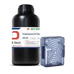 Siraya Tech Build 3D Printer Resin - High Precision Engineering Resin, Non-Brittle, Tappable, Low Warp & Shrink, for Detailed Models & Functional Parts and 8K LCD 3D Printers (Smoky Black, 1kg)
