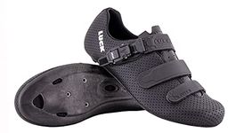 LUCK Unisex Calipso Road Cycling Shoes, Black/White, 10.5 UK