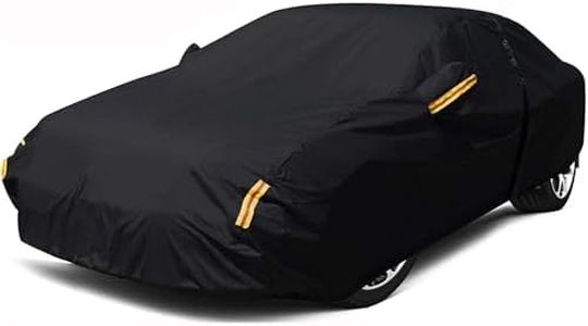 NEVERLAND Sedan Car Cover Waterproof Heavy Duty All Weather Protection Snow Anti-UV Windproof Outdoor Full Car Cover Fit for Automobiles BMW/Mercedes-Benz/Honda（for Car Size:183''L x 70''W x 59''H）