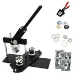 ChiButtons (KIT) 32mm (1.25") Pro Badge Machine Button Maker-B400 + Mould + 200 Parts + Handling [Metric System] (Black-New)