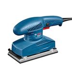 Bosch GSS 2300 Corded Electric Orbital Sander, 190W, 12,000 rpm, 24,000 opm, 92 mm x 182 mm Plate, Ergonomic Handle, Low Vibration, 1.5 kg + 3 Bosch sanding sheets, 1 Year Warranty