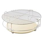 Onlyfire GCG-8552 Cooking System (2xGrates, 1xRack, 2xHeat deflectors) Fits for Ceramic Grill, Large Big Green Egg, Kamado Joe Classic, Pit Boss K22 etc.