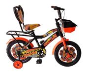 SUNWIN Monitor 14T Kids Rigid Cycle Colour Steel Rim 14 Inch Single Speed For 3 To 5 Year For Boys And Girls 14T Bicycle Orange Black