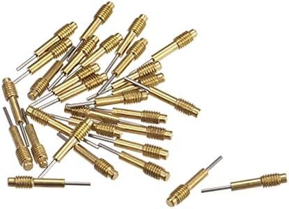uxcell 30pcs Replace Pins for Watch Band Pin Punch Tool 0.8mm Dia Brass Link Pin Remover Punch Pins M3x0.5 Threads
