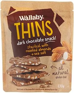 Wallaby Thins Almond Dark Chocolate Snack 130g