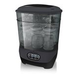 Baby Brezza Baby Bottle Sterilizer + Dryer Advanced Electric Steam Sterilization Machine Universal Sterilizing of All Bottles: Plastic, Glass, Pacifiers + Breast Pump Parts- HEPA Filter, Charcoal