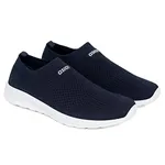 ASIAN Men's Elasto-03 Sport Walking Stylish Casual Slip on,Running,Gym,Trekking Lightweight Eva Sole with Extra Jump Shoes for Men Navy Blue