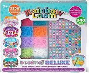 Rainbow Loom: Beadmoji Deluxe - DIY Rubber Band & Bead Bracelet Kit - Includes 2200 Bands & 340 Beads, Design & Create, Ages 7+